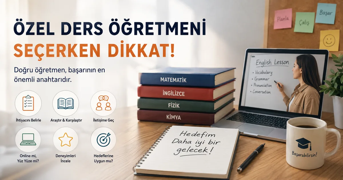 Özel Ders Öğretmeni Seçerken Yapılan 7 Büyük Hata